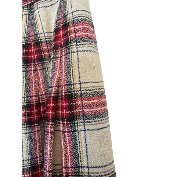 Talbots 12 Petite Tartan Plaid Wool Blend A-Line Skirt - Picture 12 of 16
